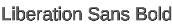Liberation Sans Bold 