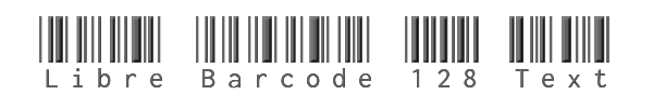 Libre Barcode 128 Text 