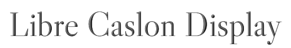 Libre Caslon Display 