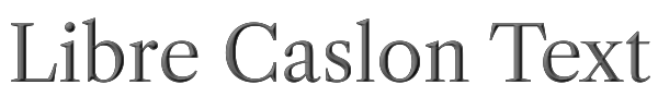 Libre Caslon Text 