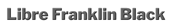 Libre Franklin Black 