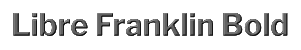 Libre Franklin Bold 
