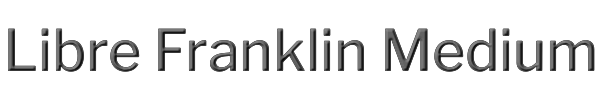 Libre Franklin Medium 