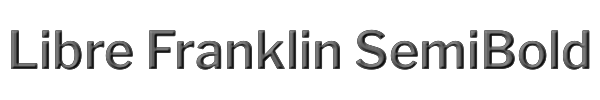 Libre Franklin SemiBold 