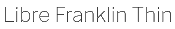 Libre Franklin Thin 