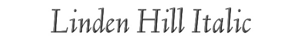 Linden Hill Italic 