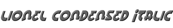 Lionel Condensed Italic 