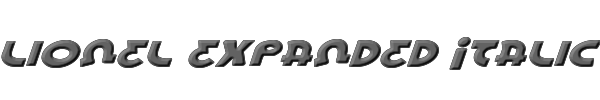 Lionel Expanded Italic 
