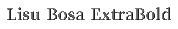 Lisu Bosa ExtraBold 