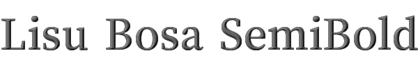 Lisu Bosa SemiBold 