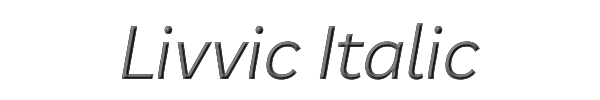 Livvic Italic 
