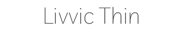 Livvic Thin 