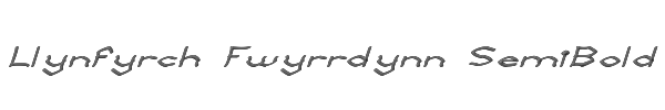 Llynfyrch Fwyrrdynn SemiBold 