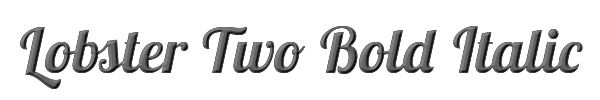 Lobster Two Bold Italic 