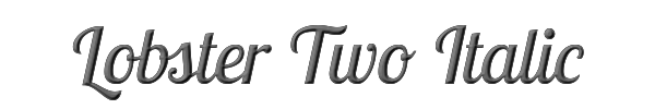 Lobster Two Italic 