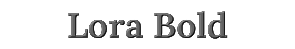 Lora Bold 