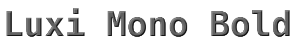 Luxi Mono Bold 