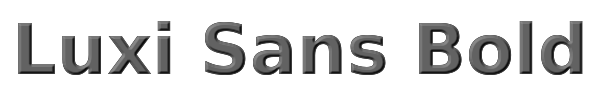Luxi Sans Bold 