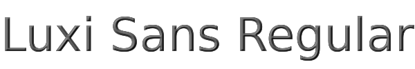 Luxi Sans Regular 