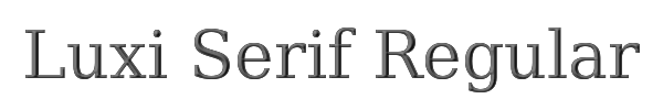 Luxi Serif Regular 
