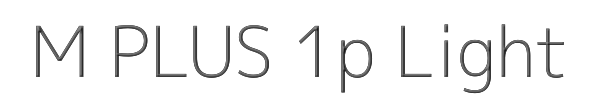 M PLUS 1p Light 