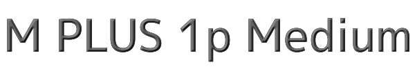 M PLUS 1p Medium 