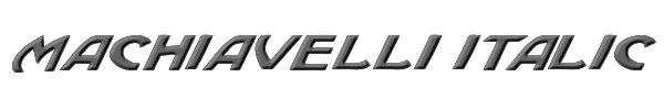 Machiavelli Italic 