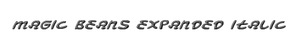 Magic Beans Expanded Italic 