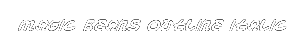 Magic Beans Outline Italic 