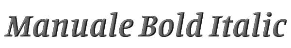 Manuale Bold Italic 