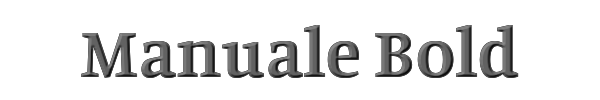 Manuale Bold 