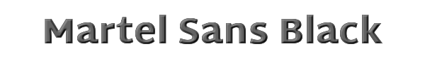 Martel Sans Black 