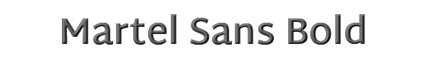 Martel Sans Bold 