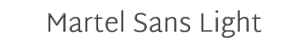 Martel Sans Light 