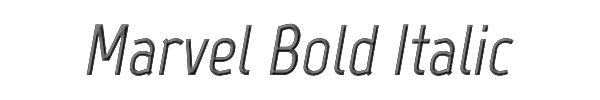 Marvel Bold Italic 