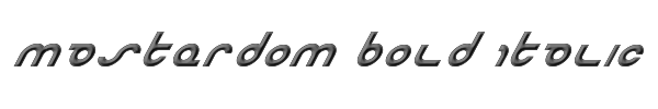 Masterdom Bold Italic 