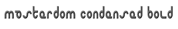 Masterdom Condensed Bold 