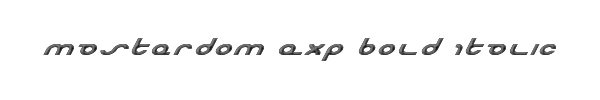Masterdom Exp Bold Italic 
