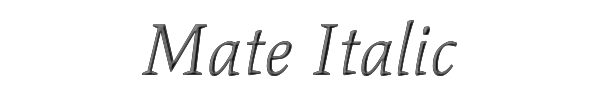 Mate Italic 