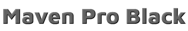 Maven Pro Black 