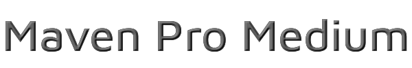 Maven Pro Medium 