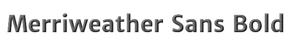 Merriweather Sans Bold 