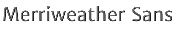 Merriweather Sans 