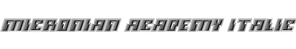 Micronian Academy Italic 