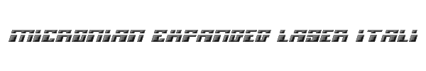 Micronian Expanded Laser Italic Expanded Italic 
