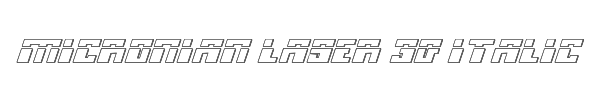 Micronian Laser 3D Italic 
