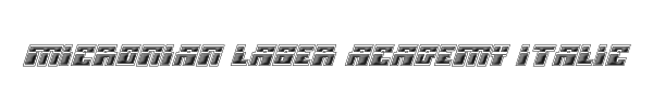 Micronian Laser Academy Italic 