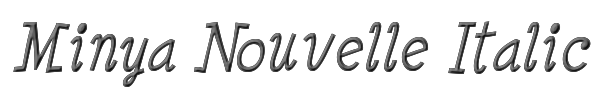 Minya Nouvelle Italic 