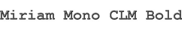 Miriam Mono CLM Bold 