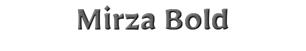 Mirza Bold 